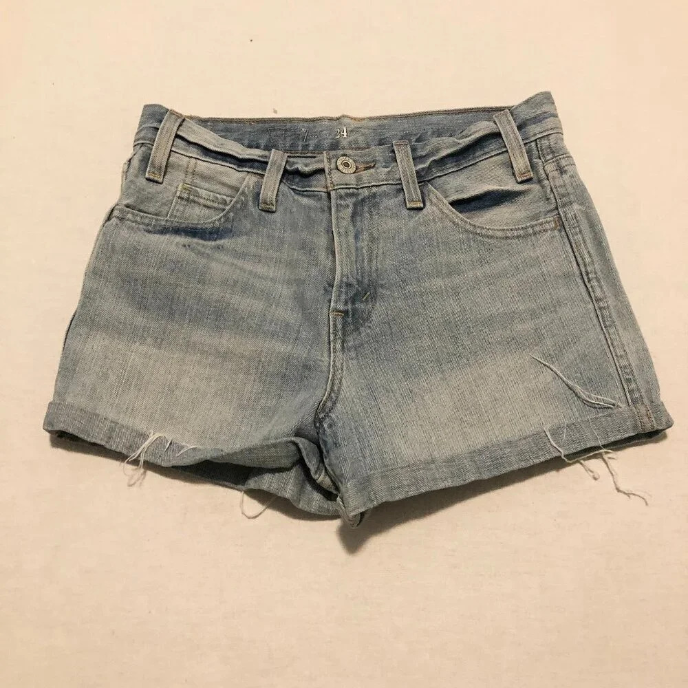 Levis Denim Shorts Women Size 24